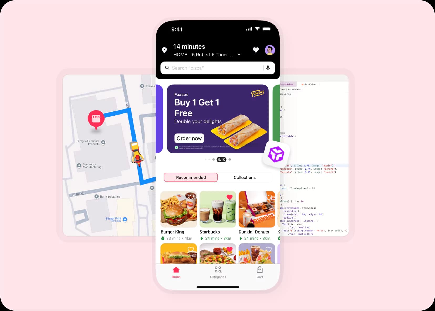 Food delivery app development