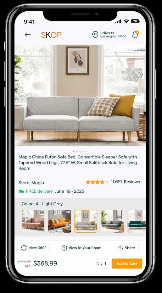 Skop product listing