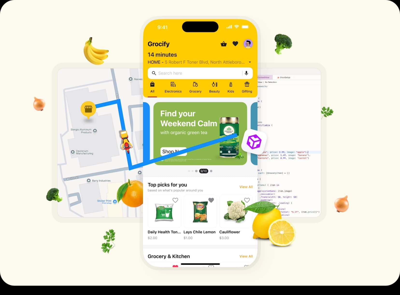 Grocery app development