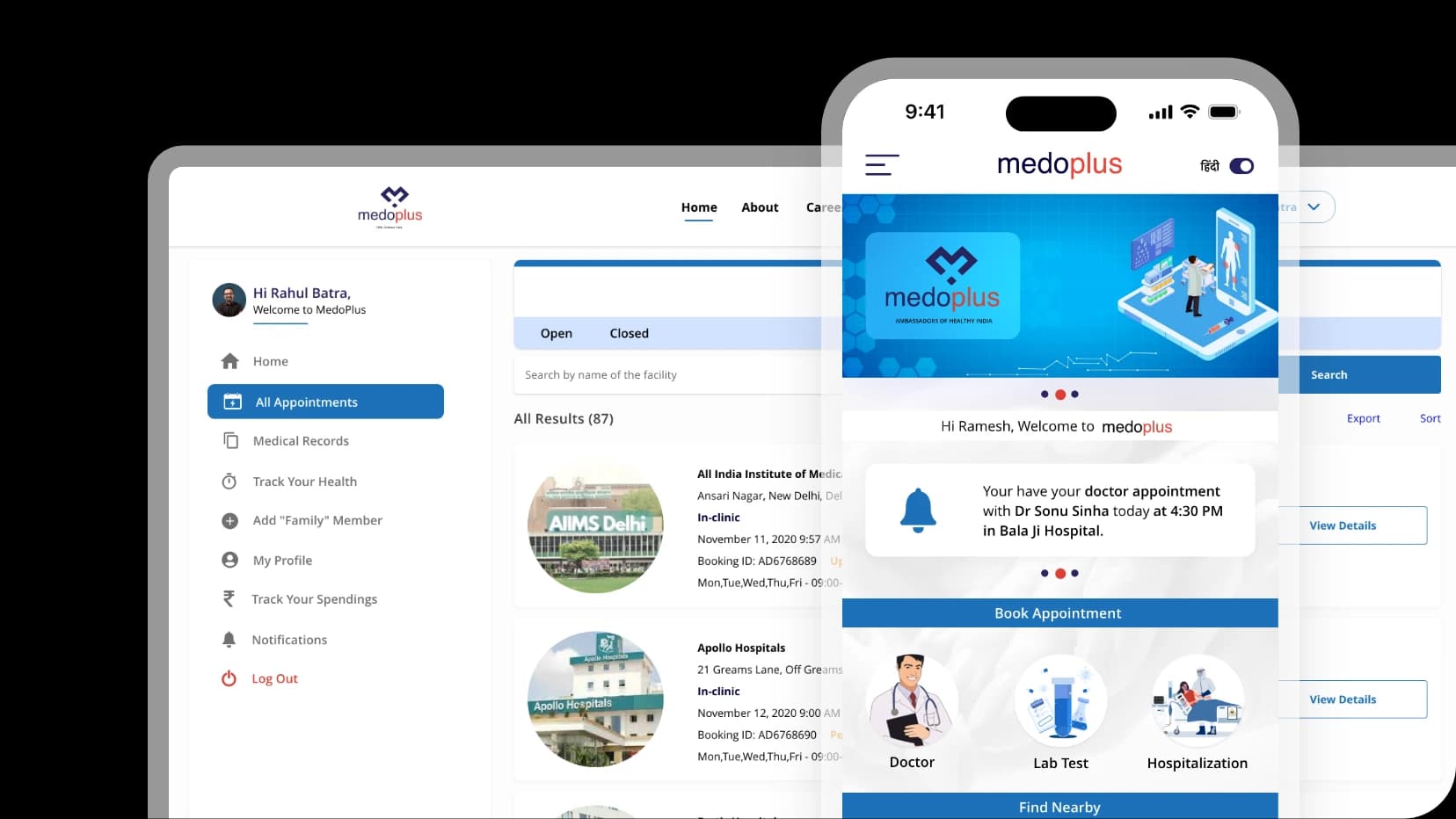 MedoPlus healthcare platform
